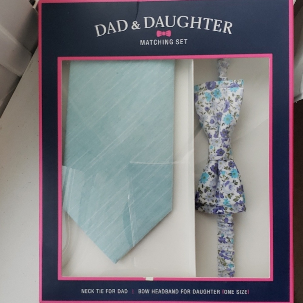 Dad in daughter matching set